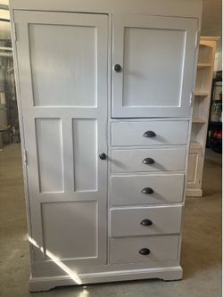 Vintage Solid Wood Chifferobe Armoire (1999)