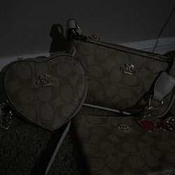 Coach purse 3 and 1
