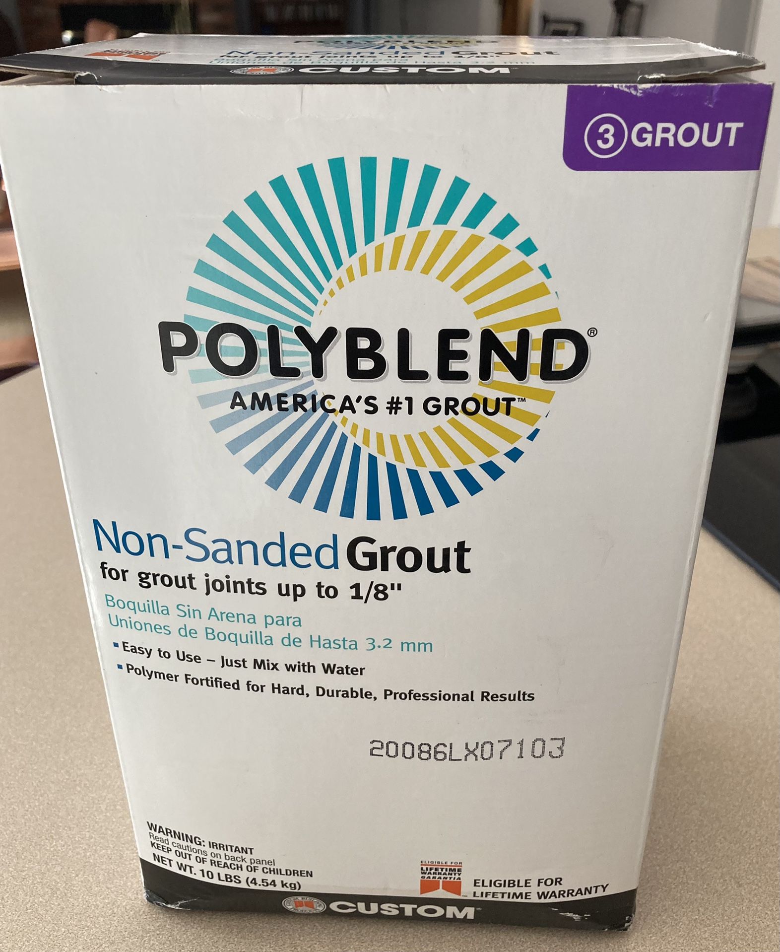 PolyBlend Non-Sanded Grout 10# (Color: Linen)