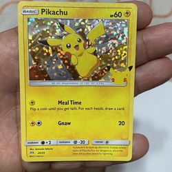 Pokémon Pikachu Rare McDonald’s Pokémon Cards