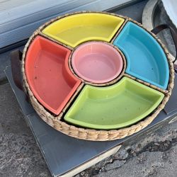 Multicolored Serving Dish 