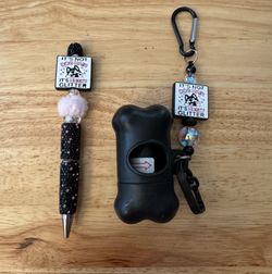 Husky Dog Owner Pen or Leash Clip Gift