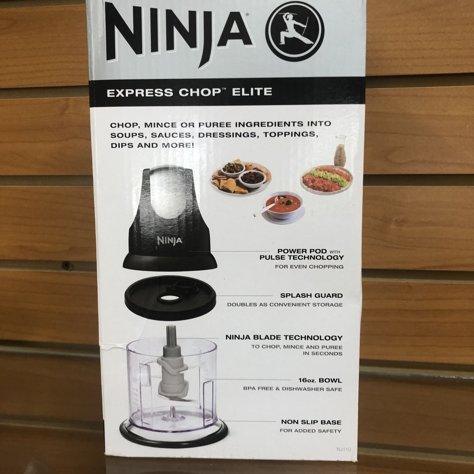 Ninja Food Chopper Express Chop with 200Watt, 16Ounce Bowl for