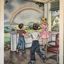 Vintage Southern Baptist Church Sunday School Nashville Tenn 1956 Print 12 X 27”