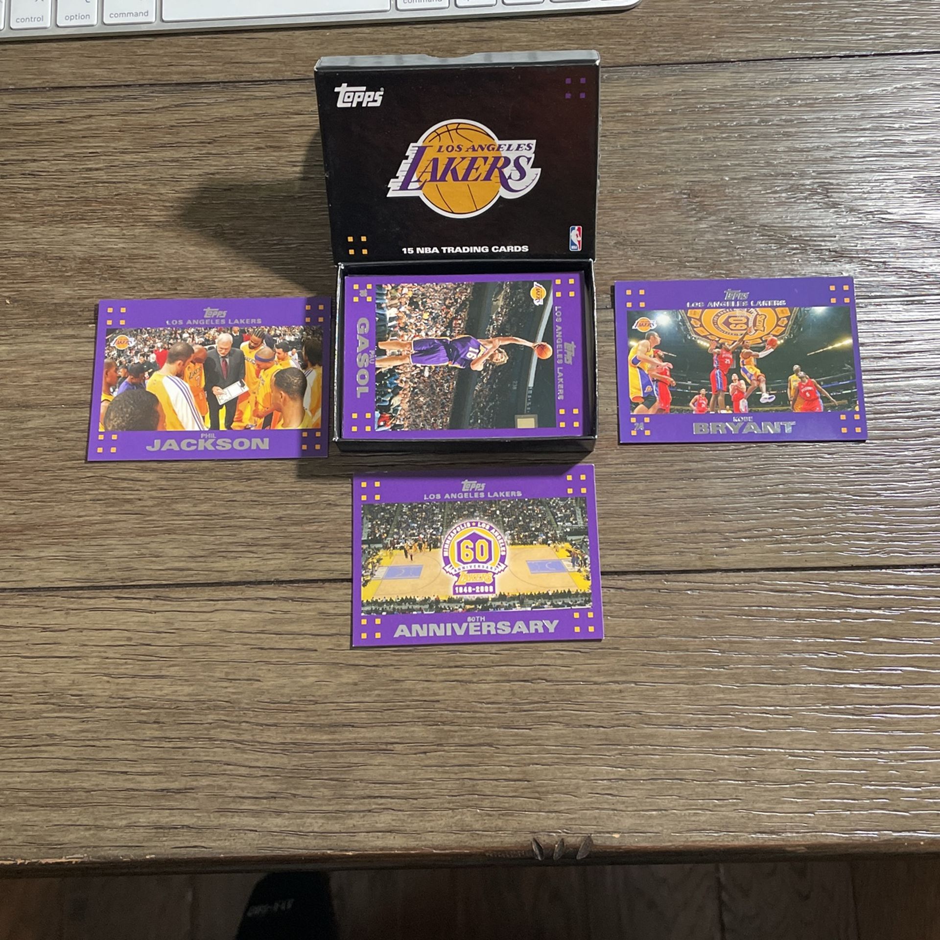Kobe Bryant 2007-08 Topps Lakers Team Set 60th Anniversary
