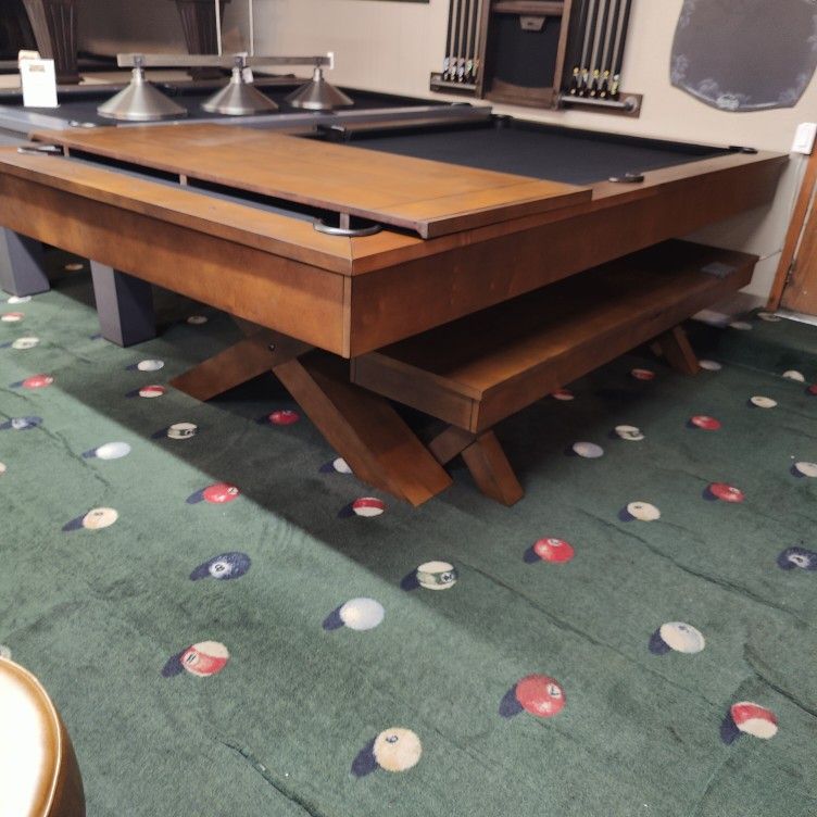 Dining Pool Table Set