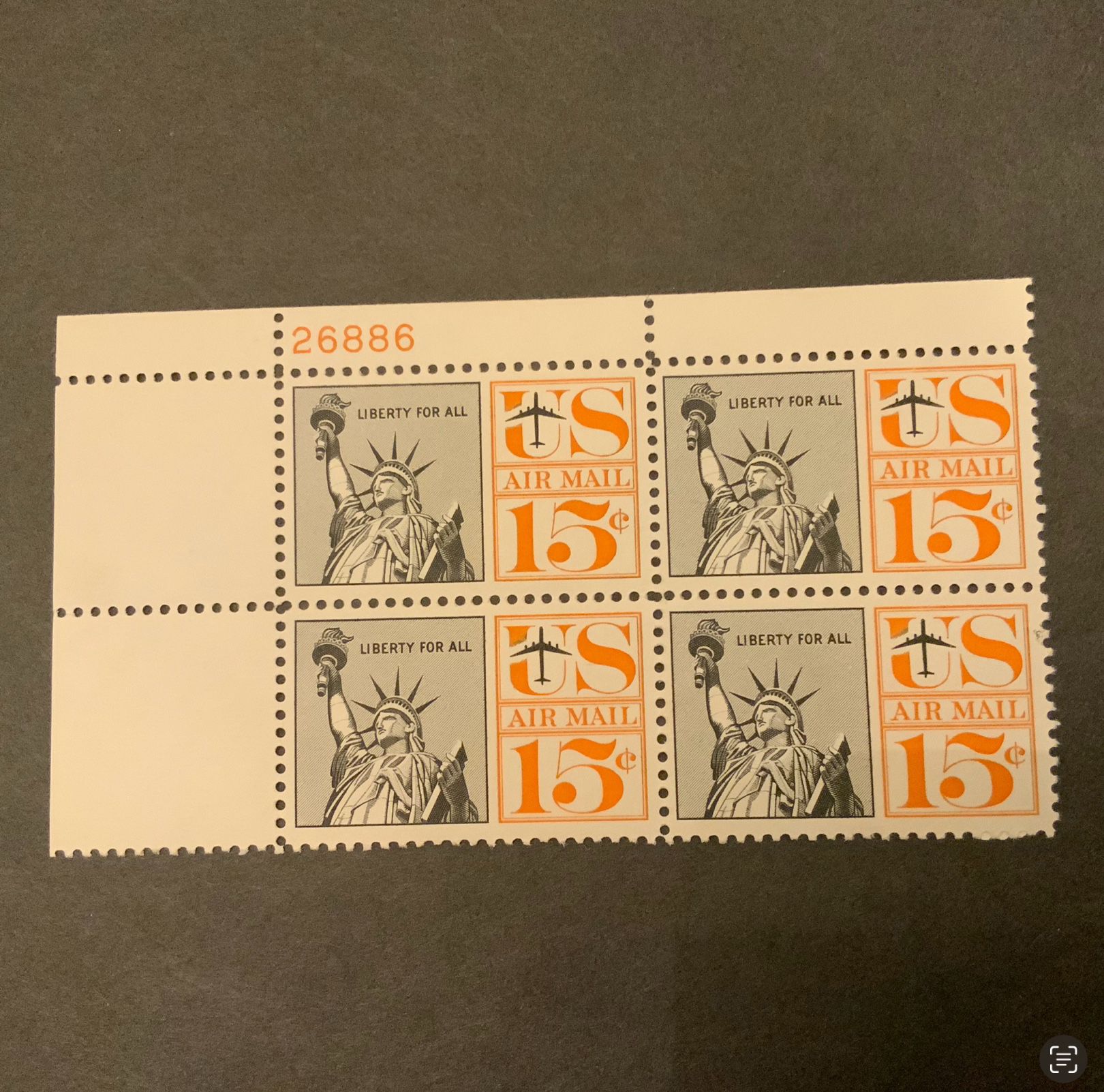 Statue of Liberty 15 cents Air Mail Stamps C58 