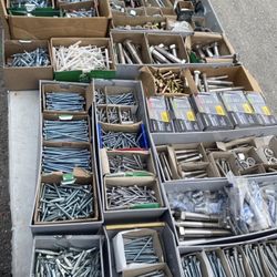 Hillman & Stainless Concrete Screws – Miami-Dade Approved – Bulk Available  Description: Selling over 100 boxes of brand-new concrete screws and ancho