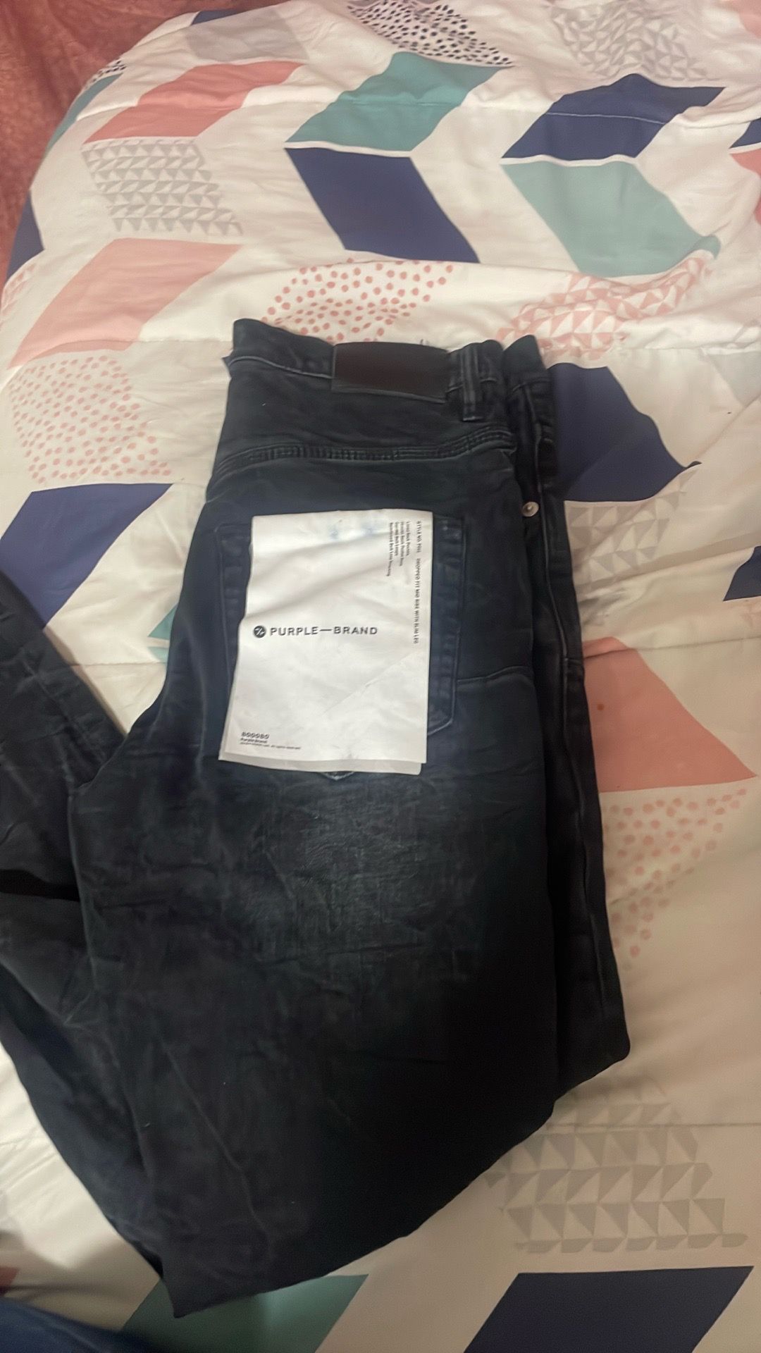 Purple jeans