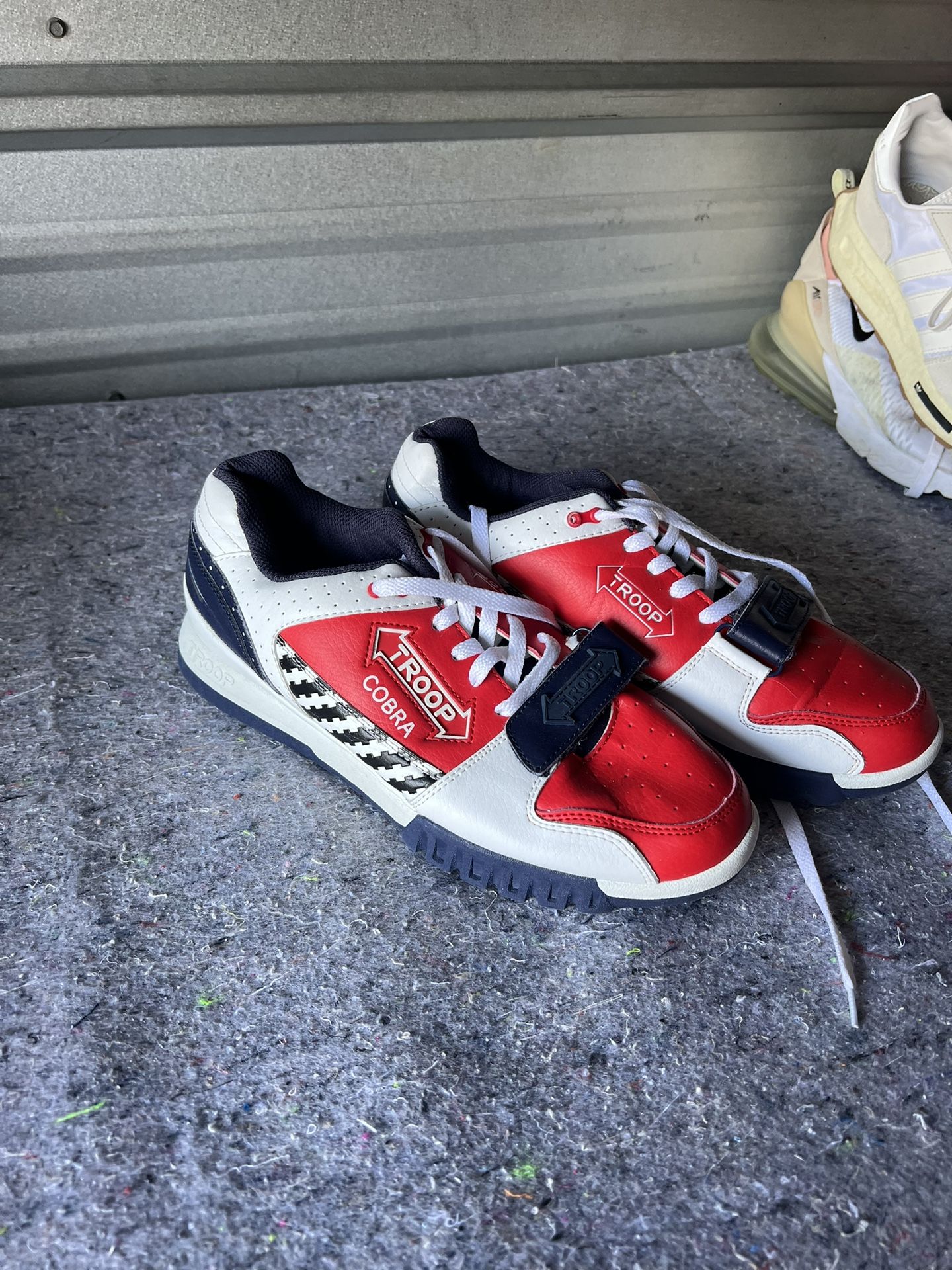 Men's Troop Cobra White | Black | Red Low-Top Sneakers Men’s 10.5