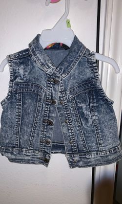 Girls jean vest