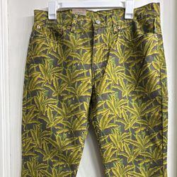 NWT Levi's 511 Slim Fit Palm Tree Print Jeans Men's Size 34x30 Stretch Denim New