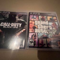 PS3 GTA 5 And Call Of Duty 1 Games 