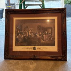 The Reading Of A Will Antique Wall Art 