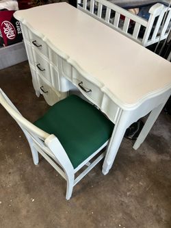 Vintage style school desk and chair.