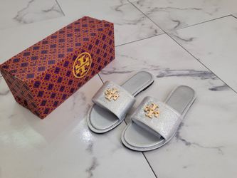 Tory burch siliver sandals