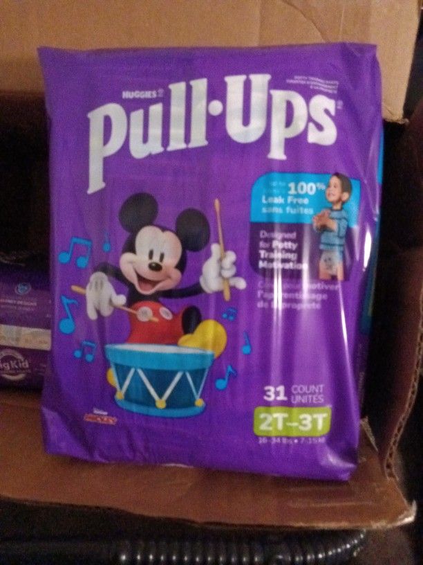 Huggies Pull Ups 2t 3t 31 Count Per Pack Ask A Fair Price 40 For All Of Them I Got 4 Packs