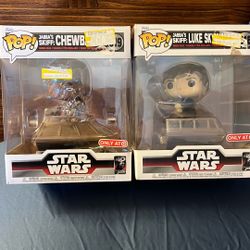FUNKO POP. CHEWBAKA & Luke Skywalker