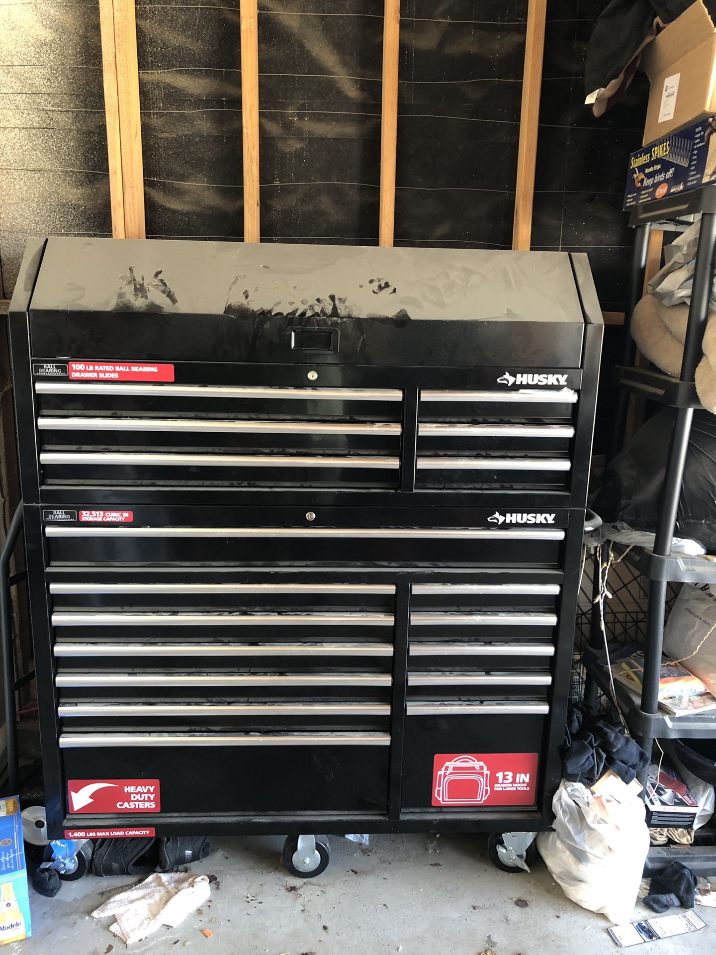 Husky 18 drawer tool chest - excellent
