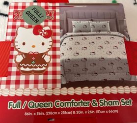 Hello Kitty Christmas Comforter Full/queen
