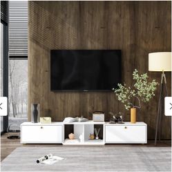 Modern Low Profile TV Stand with Storage for Living Room KF260133-01