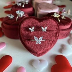 Silver Butterfly Set