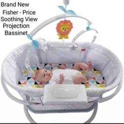 Brand New Fisher & Price Shooting View Projection Bassinet 