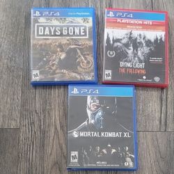 PS4 Game Bundle Of 3