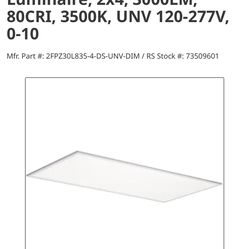 2x4 Flat Panel LED Lights