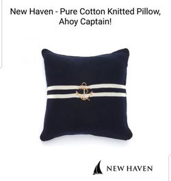 Nautical pillow brand new by new haven