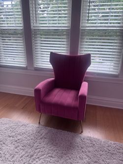 Pink Velvet Armchair