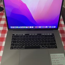 MacBook Pro 15” 2016 Intel Core i7@ 2.6Ghz,16gb Ram,512gb SSD,Radeon Pro 450 2GB Graphics,Monterey, Microsoft Office Package. Charger. 
