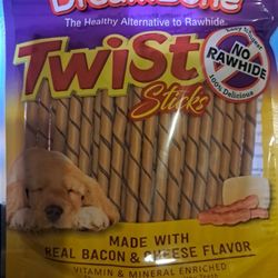 NEW DreamBone Twist Sticks 4 Dogs No Rawhide Made W/ Vegetables