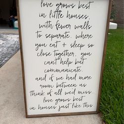 Farmhouse sign