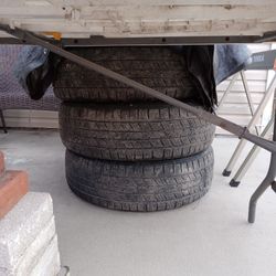 SET OF FOUR --- 245/ 60R17 TRUCK TIRES FOR SALE ABOUT 20,000 MILE TREADWEAR LEFT 
