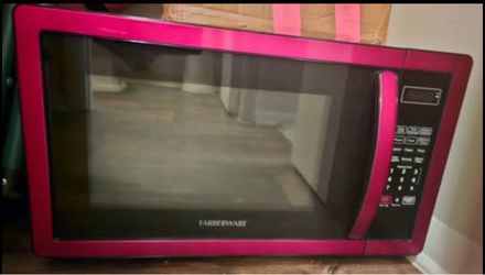 Farberware Countertop Microwave 1000 Watts, Microwave Oven With LED Lighting & Child Lock