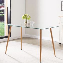 Modern Glass Dining Table $95