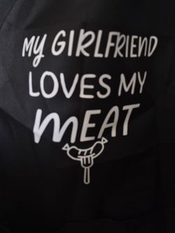Funny BBQ Apron - My Girlfriend Loves My Meat