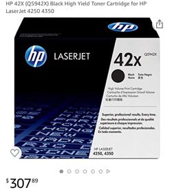 HP 42x toner cartridge