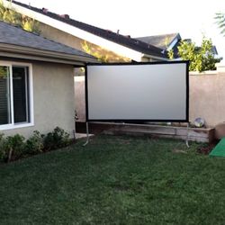 Projector Screen, Stand, Mount and projector