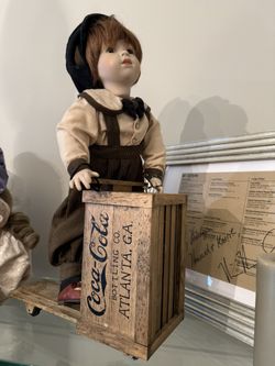 Porcelain Coke A Cola  Doll Boy