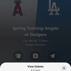 Dodgers Vs Angels March 24