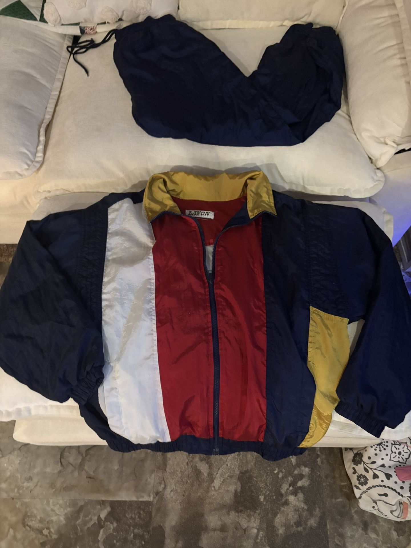 1980s style jogging suit