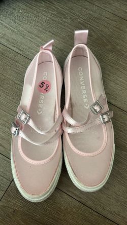 Converse Pink Mary Jane Flats Size 5.5