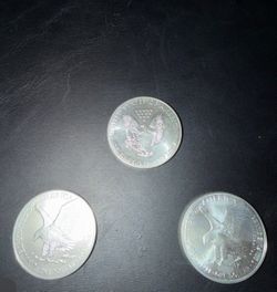 3 silver eagles
