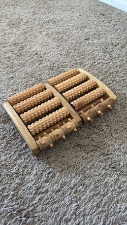 TheraFlow Foot Massager for Neuropathy & Plantar Fasciitis Relief Wooden Foot Roller Massager, Neuropathy Pain