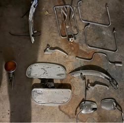 Motorcycle Chrome Parts Lot