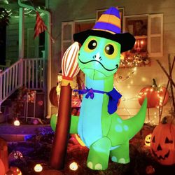 NEW Halloween 5FT Long Neck Dinosaur Airblown Inflatable 