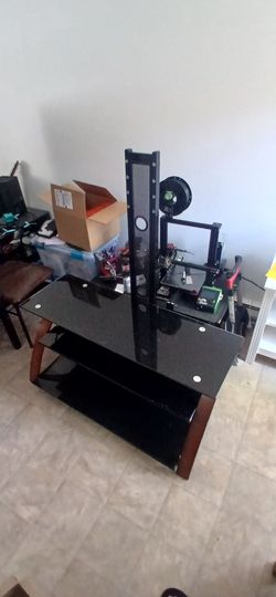 Glass entertainment center