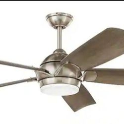 Home Decorators Collection
Camrose 60 in. White Color Changing Integrated LED Brushed Nickel Indoor Ceiling Fan with Light Kit and Remote Control